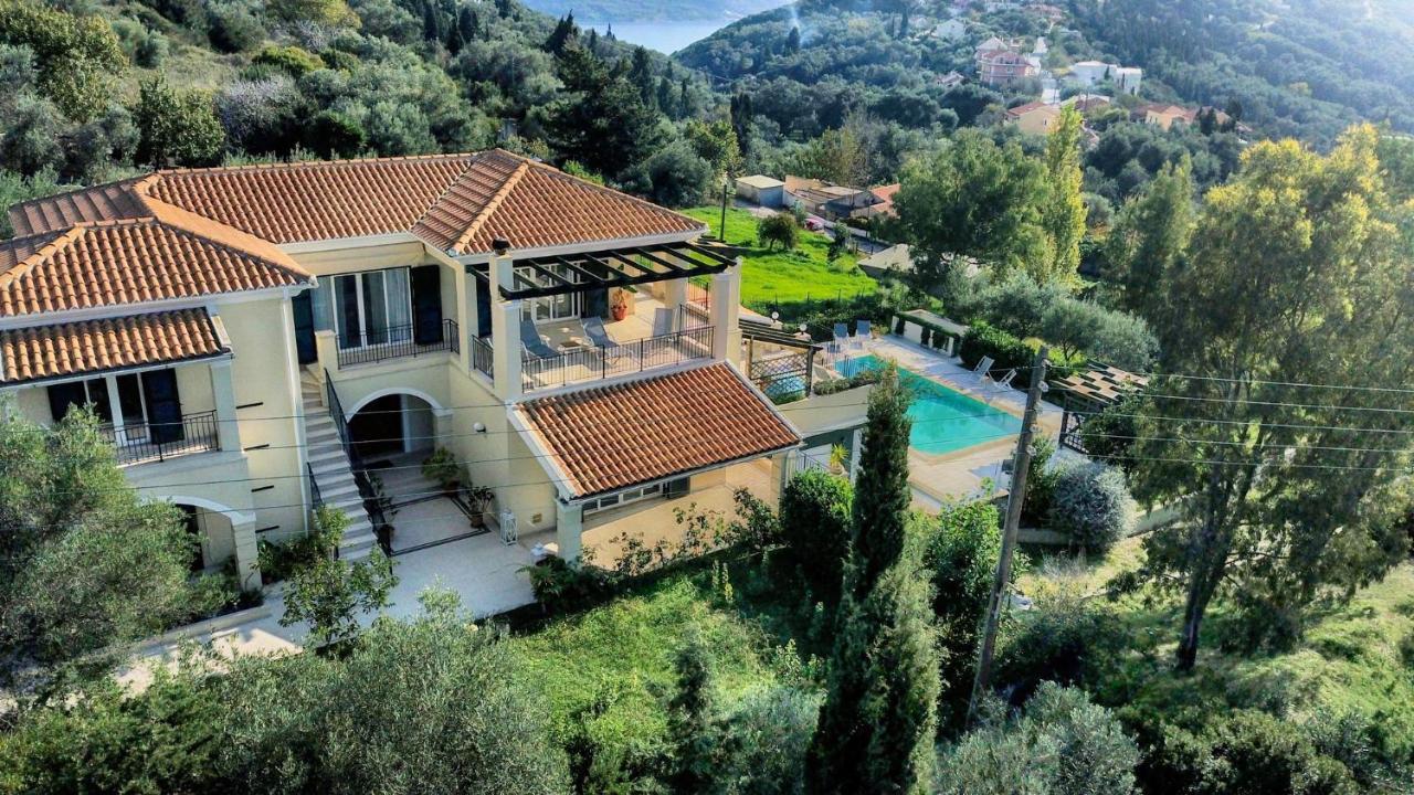 Villa Afionas - 3 Minutes From The Beach With Heated Eco-Pool And Sunset View Exterior photo